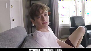 Twink Stepbrother Jerks Retire from And Fucked Be fitting of First Time With Older Jock Stepbrother POV